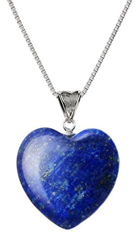 You Are My Only Love Natural Lapis Lazuli Healing Gemstone Reiki Chakra 26-28 Inch Gemstone Pendant Necklace in Gift Bag #GGP26-8-2