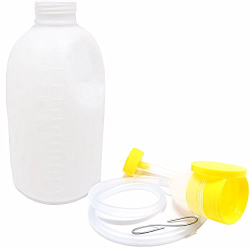 YUMSUM Male Men's Travel Bed Urinal Pee Bottle 1700 ML Urine Collector