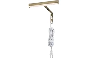 Ciata Picture Light, Picture Frame Light, 7-Inches Integrated LED Art Light, 3000K, 2 Watt (40W Eqv) Metal Picture Lights for Wall, Artwork Light with in-line On/Off Switch in Antique Brass Finish