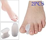 Cerkos Gel Toe Separators Straightener Bunion Toe Protector Which Separates and Protects Dislocated and Overlapping Toes or Those That Rub Against Each Other, Reduce the Risk of Fungal Infections, but It Minimizes Friction That Can Lead to Painful Injuries of the Toes