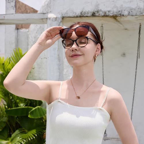 Face Shadow Polarised Over Sunglasses Over Normal Glasses Women's UV400 Protection, Oversized Glasses for Glasses Wearers, Ultra Light for Driving, Cycling, Sports and Leisure