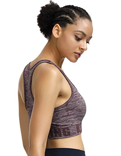 Disbest Yoga-beha, sterke ondersteuning, fitness, training, stretchbeha, bustier, push-up top, sportbeha, zonder beugel… - Image 5