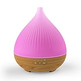 IVSO Essential Oil Diffuser Humidifier work with Amazon Alexa, High-Capacity Portable 280ml Smart Aroma Cool Mist Humidifier with Colorful Changing Lights, Waterless Auto Shut-off Function