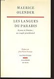 Les langues du paradis: Aryens et sémites, un couple providentiel (Hautes études / Gallimard, Le by