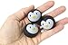 Bulk 12 Penguin Bouncy Balls - Cute Winter Party Supplies Favor Set - 1 Dozen