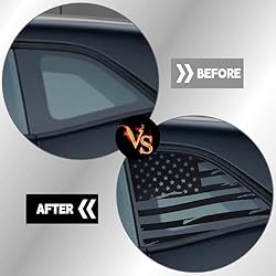 JSCARLIFE American Flag Rear Window Decal for