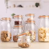 Kilner Set of 3 Round Clip Top Jars 0.5 Litre 500ml Airtight Glass Storage view 4