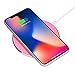 Sonmer Wireless Charger Pad For Iphone 8/8 Plus/X/Samsung Galaxy S9/S9 Plus/S8/S8 Plus/S7/S7 Edge/Note 5/S6 Edge+ Plus And Other Qi Compliant Device (Pink)