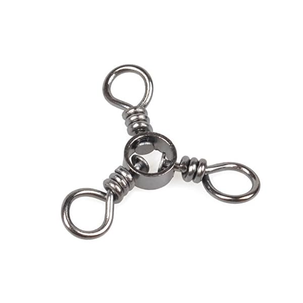 DrFish-Saltwater-Three-way-3-Way-Swivel-Casting-Trolling-Rig-44Lb66Lb100Lb-Black-Nickel