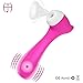 Sucker & Vibrator, Waterproof Rechargeable G Spot & Nipple & Clitoris Stimulator, 11 Powerful Vibrating Modes Sex Toy (Pink)