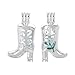 Zmaomaoy 10pcs High Heel Boots Pearl Cage Bright Silver Beads Cage Locket Pendant Jewelry Making-for Oyster Pearls, Essential Oil Diffuser, Fun Gifts (High Heel Boots)