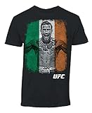 UFC Men's Conor McGregor Flag Tee Shirt Black