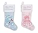 20” Baby’s First Christmas Teddy Bear Stocking, Girl, Pink (Pink Teddy Bear)