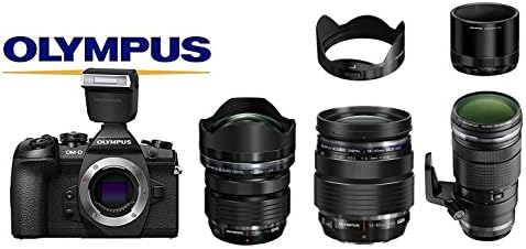Olympus OM-D E-M1 Mark II Camera (Body) + 7-14mm Pro + 12-40mm Pro + 40-150mm Pro + Olympus FL-LM3 Flash + Olympus Lens Hoods