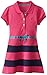 Nautica Girls' Pique Dress with Pieced Stripe Skirt