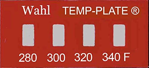 Wahl Instruments 101-4-280F Mini Four-Position Temp-Plate, 280, 300, 320 and 340 degrees F (Pack of 10)