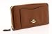 Coach Crossgrain Leather Accordion Zip Wallet in Saddle, F54007 IMSAD