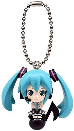 VOCALOID Hatsune Miku Mini figure mascot strap swing 02 Miku with Note