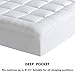 MAEVIS Quilted Fitted Mattress Pad Cover King Size Stretches up to 21 Inches Deep Mattress Topper Cotton Top Pillow Top with Snow Down Alternative Fill