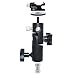 FOTYRIG 15mm Lens Support Bracket Height Adjustable w/Spring-loaded M5 Ratchet Wingnut Locking Screw for Sony Canon BMCC BMPCC Telephoto Lens on 15mm Rods Support Shoulder Rig (Updated)