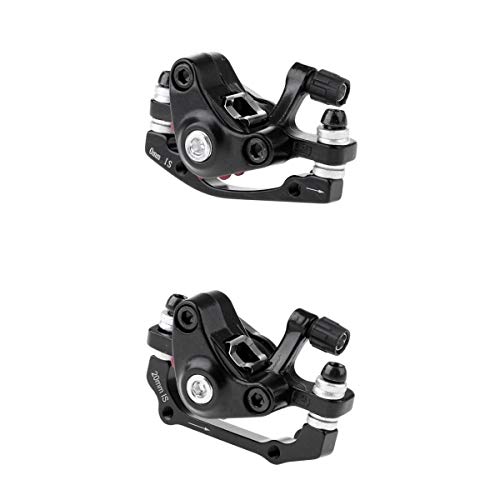 Prettyia 2Pcs Black Bike Front Rear Caliper, Mechanical Disc Brake, Cycling Bicycle MTB Part Set – Lightweight & Durable