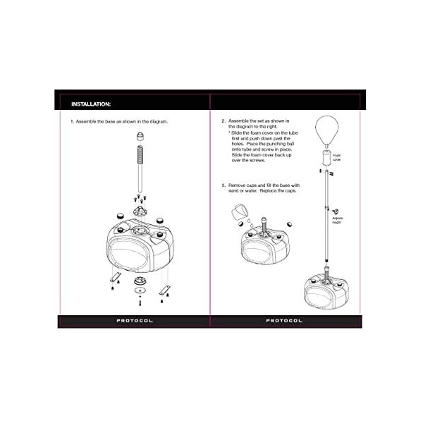 Protocol Punching Bag with Stand for Adults & Kids Punching Bag