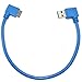 30cm USB 3.0 A Male to Micro B Male 90 Degree Left Angle Short Data Sync and Charging Cable for Galaxy Note 3 N9000 N900 / S5 i9600/ Computer’s Hard Drive/Digital Camera（Micro Right)