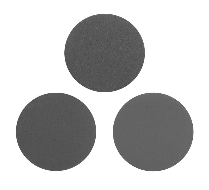 MACHSWON 3 Inch Sander Wet Dry Polishing sheet Silicon Carbide Sandpaper Hook and Loop Sanding Disc 600/1000/1500 Grit 15Pcs