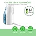 Water Flosser Professional Cordless Dental Oral Irrigator - Portable and Rechargeable IPX7 Waterproof 3 Modes Water Flossing with 4 Jet Tips for Home and Travel,Braces & Bridges Care