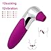 USB Electric Toy for Women Quiet Powerful Strong Suction with Silicone 12 Multispeed Wireless Remote Viberate Toys Mini Bullet Vibrant Toy for Women (Color : Purple)
