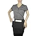 DALIX Waist Aprons Commercial Restaurant Home Bib Spun Poly Cotton Kitchen (3 Pockets) in Black 10 Pack