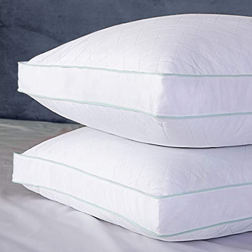 puredown Natural Goose Down Feather Gusseted Pillows Inserts for