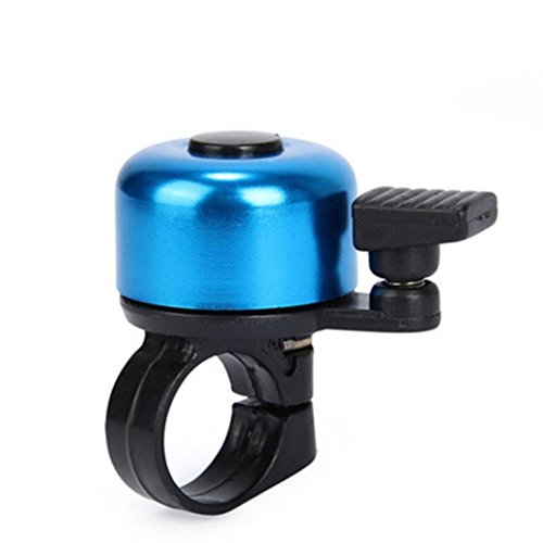 Dartphew Bike Accessories,Outdoor Durable Emergency Mini Bicycle Handlebar Metal Ring Black Bike Bell Horn Sound Alarm For Safety Cycling For Hiking Camping Hunting Cycling (Blue)