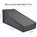 Patio Watcher Waterproof Patio Chaise Lounge Covers, 600D Oxford Heavy Duty Outdoor Furniture Covers with Durable and Water Resistant Fabric-66.0