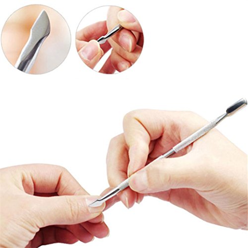 AutumnFall Foot Care Tool,2Pcs Ingrown Toe Nail Correction Nippers Clipper Cutters Dead Skin Dirt Remover + Paronychia Podiatry Pedicure Care Tool Set (Silver)