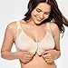 DELIMIRA Women's Full Coverage Front Closure Wire Free Back Support Posture Bra Taupe 44DD