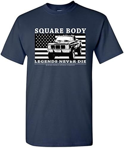 Burnin Diesel Square Body Chevy GMC Legends Never Die T-Shirt