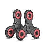 Trianium 2 Pack Fidget Spinner [Miniature Series] Stress Reducer Figit Spinner Toy for Kids and Teen [Premium Ball Bearing] Hands Finger Spin Toys For Anxiety, Autism, Boredom (TM000155)