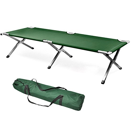 Outdoor Portable Military Folding Camping Bed Sleeping Hiking Guest Travel Green