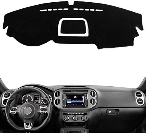 LHYQRSQ Car Dashboard Cover Mat Dashmat Pad Sun Shade Instrument Panel Carpet Car Accessories,For Volkswagen VW Tiguan 2009 2015