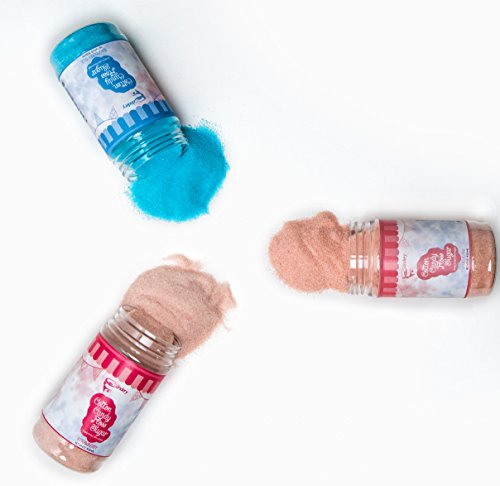 image for The Candery Cotton Candy Floss Sugar Kit -Raspberry Blue, Vanilla Pink