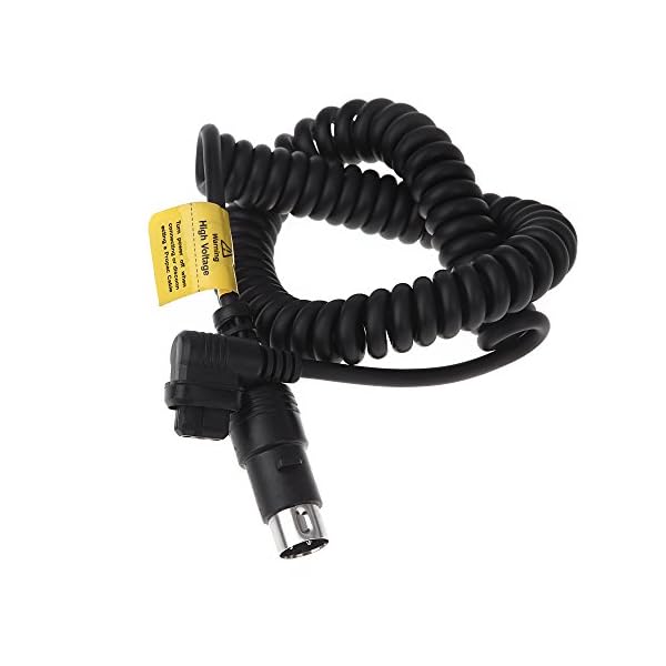 Godox Spiralkabel Blitz Kabel Verbindungskabel für Godox PB960 PB820 Powerblock mit Canon 600EX 580EX II 550EX 540EX 430EX 430EZ Studioblitz – Bild 8