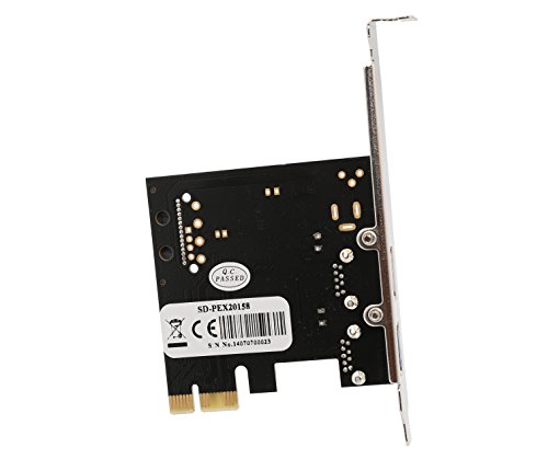 I/O Crest 2 Port USB 3.0 PCIe 2.0 x1 Card Components SD-PEX20158
