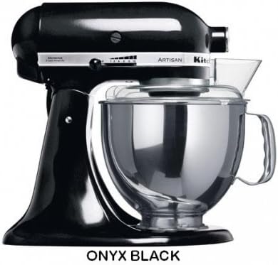 220 Volt Overseas KitchenAid 5 Qt. 4.7 Liters Artisan Mixer KSM150 Stand Mixer (Onyx Black)