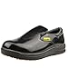 DDTX Slip Oil Resistant Slip-on Mens Work Shoes Black/White
