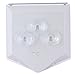 Zadro Z'Fogless Lighted Shower Mirror, White Finish
