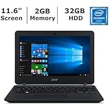2017 Acer TMB117 11.6 TravelMate Notebook, Intel Celeron N3050 Processor, 2GB Memory, 32GB eMMC, Wifi, Bluetooth, Windows 10 Professional