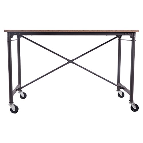 New Wheels Home Office Furniture Computer Desk Laptop Writing Table Melamine Surface - Thumbnail 3