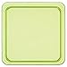 Creative Converting 8 Count Plastic Square Appetizer Plates, Translucent Green