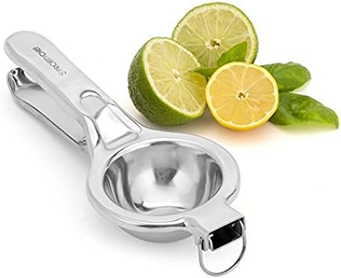 PriorityChef Citrus and Lemon Squeezer, 100% Stainless Steel, Extra Large, Makes Juicing Fun